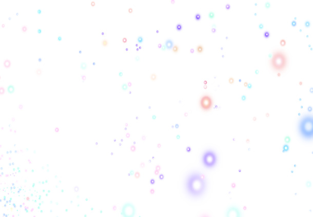 彩色发光圆点毕业季高清PNG透明漂浮元素设计素材免费下载