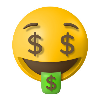 3D立体表情包高清PNG透明漂浮元素设计素材免费下载