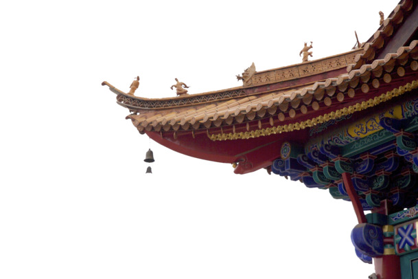 古典古建筑房屋高清PNG透明中国风装饰元素设计素材免费下载