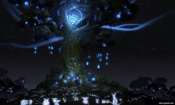 游戏蓝色光效抽象梦幻高清PNG透明背景图片设计素材免费下载