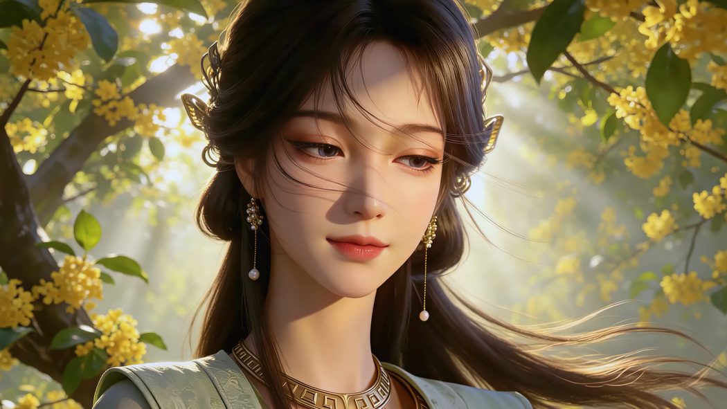 凡人修仙传梅凝森林花海4K高清动漫壁纸3840x2160免费下载
