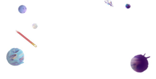 星球漂浮物体PNG透明素材免费下载