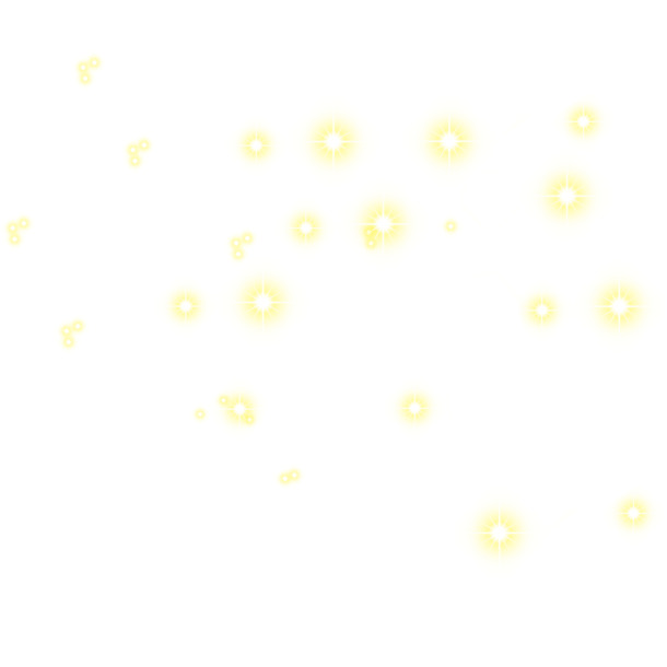 闪亮星星PNG透明素材 漂浮元素设计免费下载