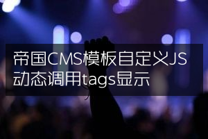 帝国CMS模板自定义JS 动态调用tags显示