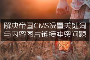 解决帝国CMS设置关键词与内容图片链接冲突问题