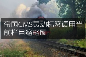 帝国CMS灵动标签调用当前栏目缩略图