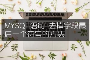 MYSQL语句 去掉字段最后一个符号的方法