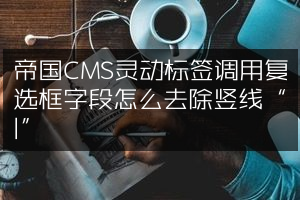 帝国CMS灵动标签调用复选框字段怎么去除竖线“|”