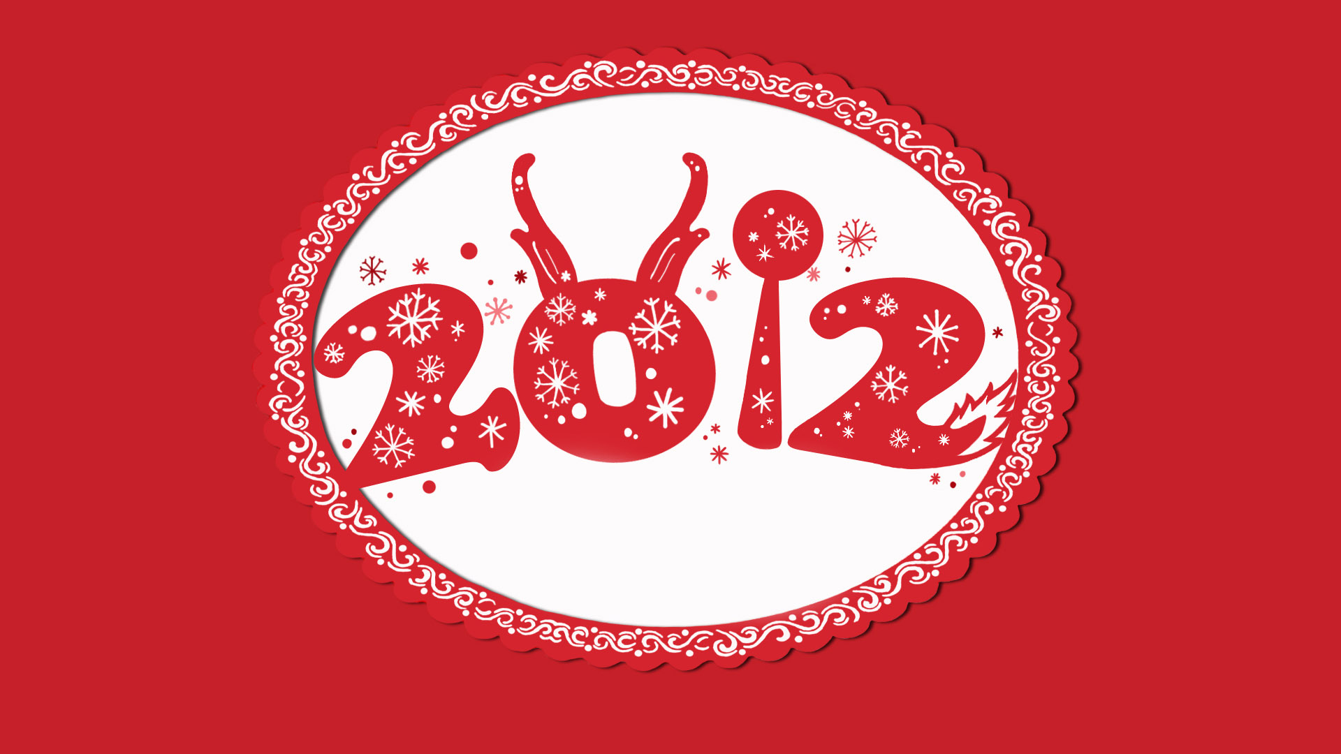 2012龙年精选桌面壁纸，免费下载，节日氛围满满！