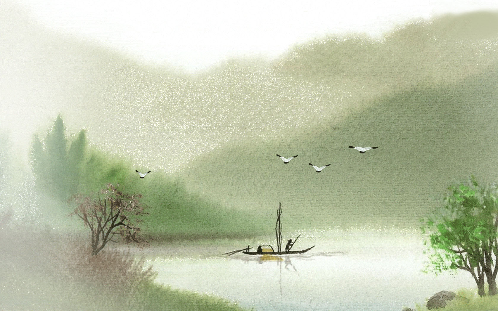 绿水青山唯美电脑桌面壁纸，免费高清下载
