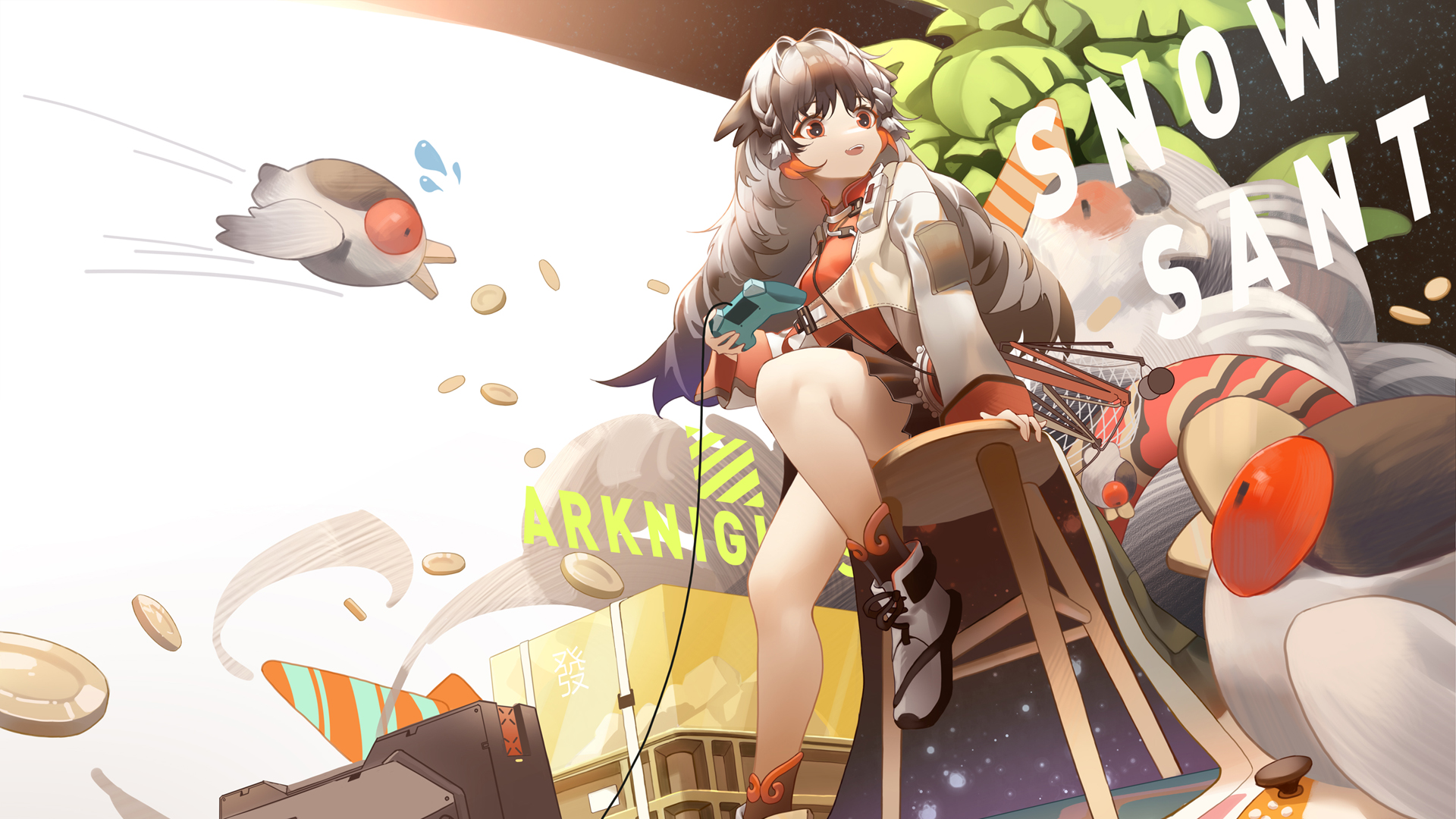 明日方舟，雪雉同人少女精选壁纸，免费高清动漫电脑壁纸下载
