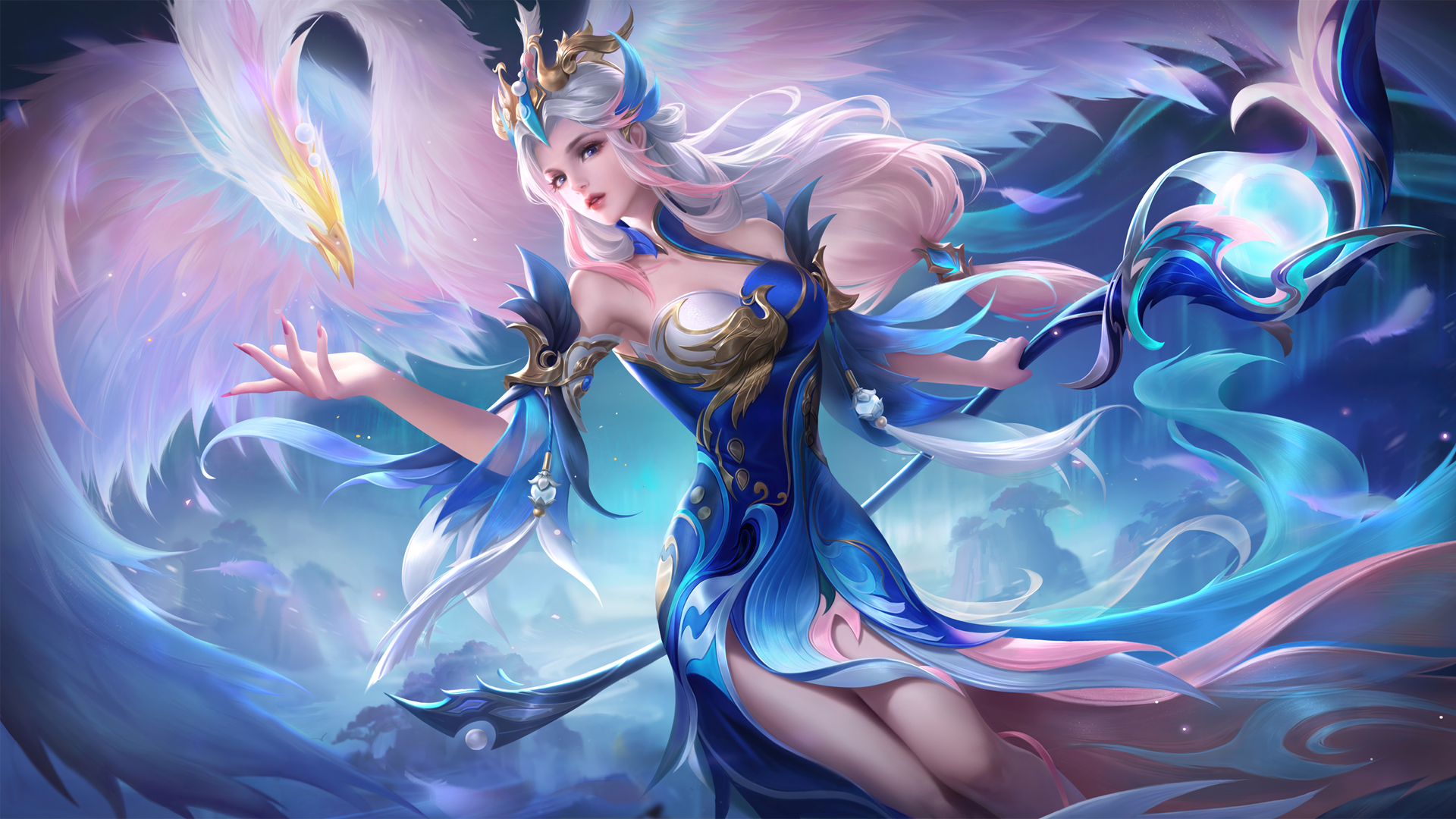 王者荣耀，王昭君星元青鸾有意绝美壁纸，高清无水印，电脑版免费下载