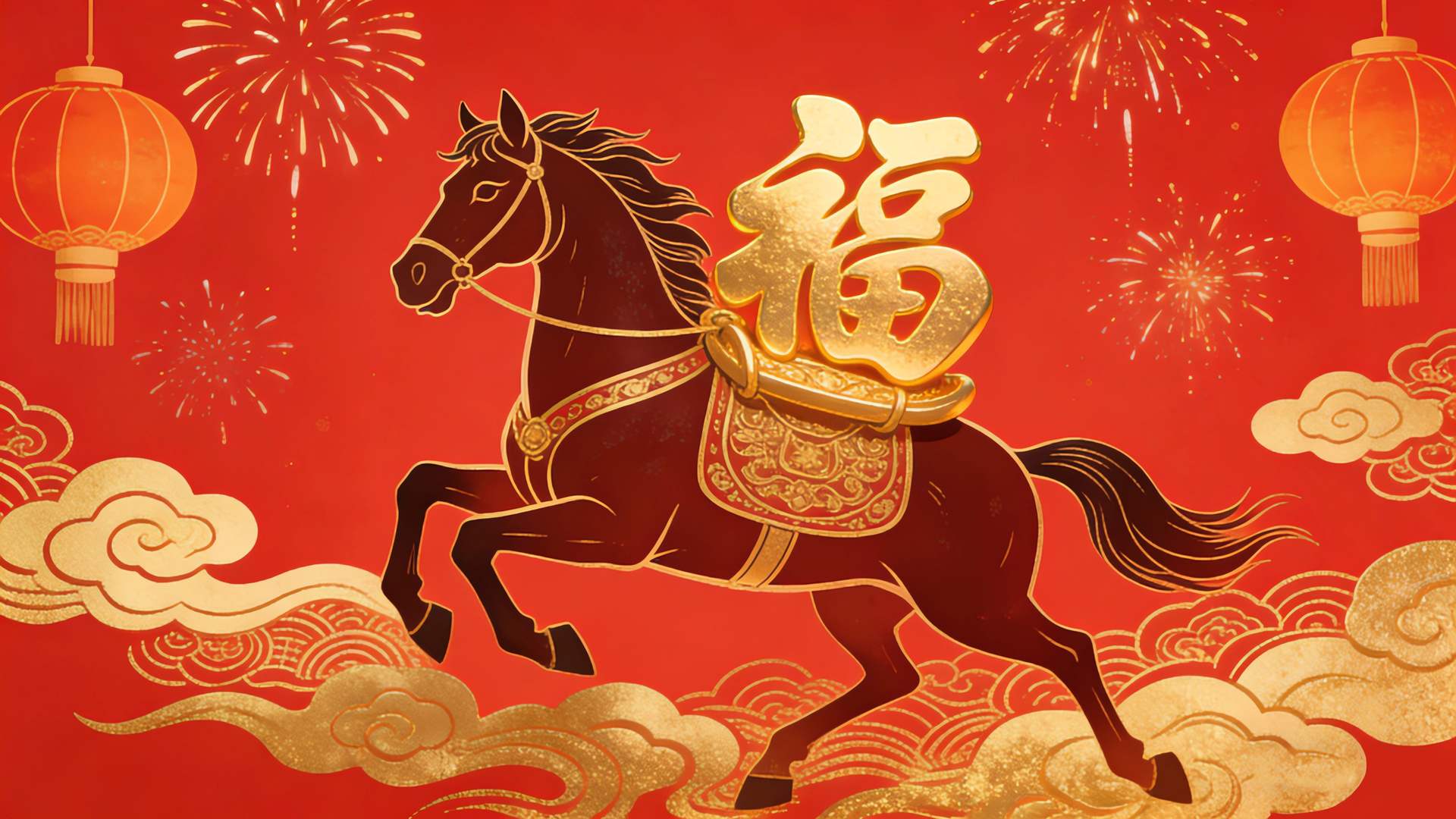 2026年马上有福节日免费电脑桌面壁纸下载