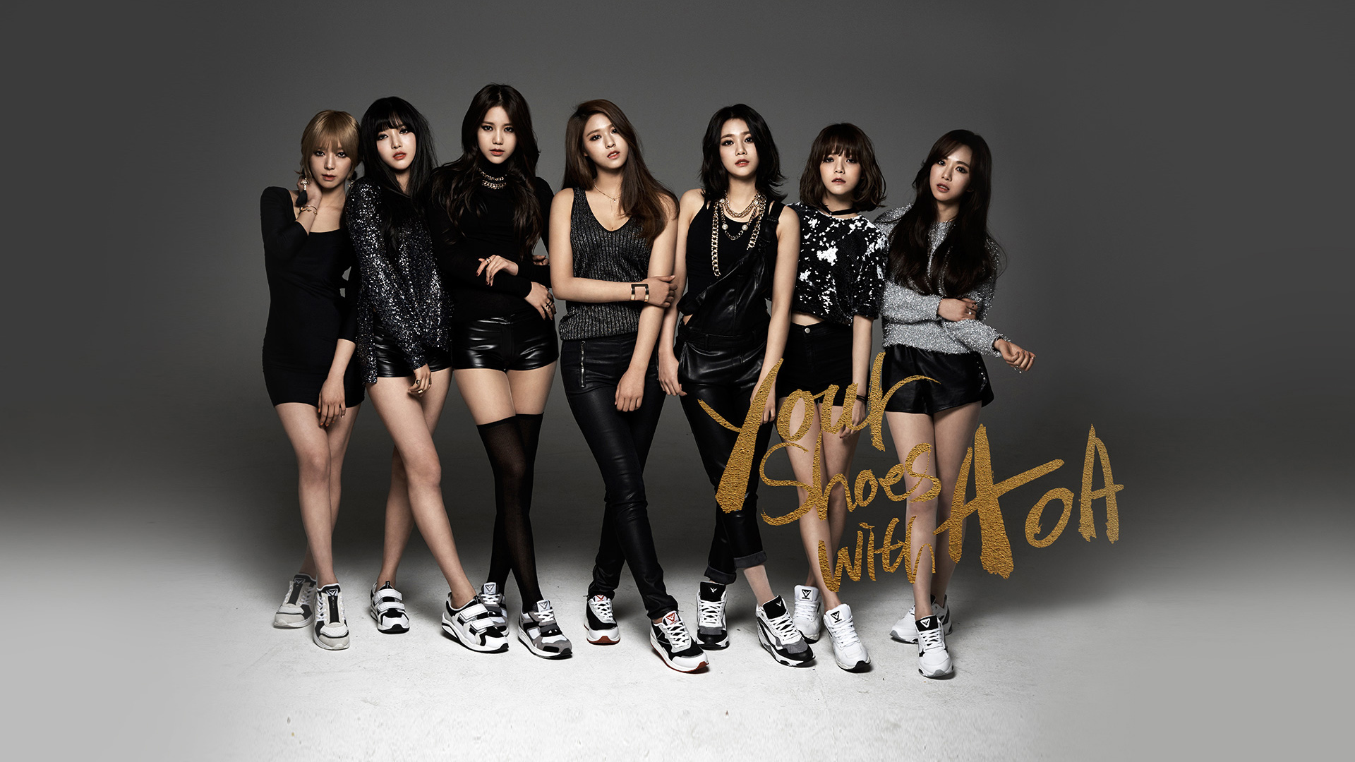 AOA，申知敏、朴草娥、徐酉奈、徐有庆、申惠晶、权玟娥、金雪炫、金灿美，美女组合写真，AOA壁纸