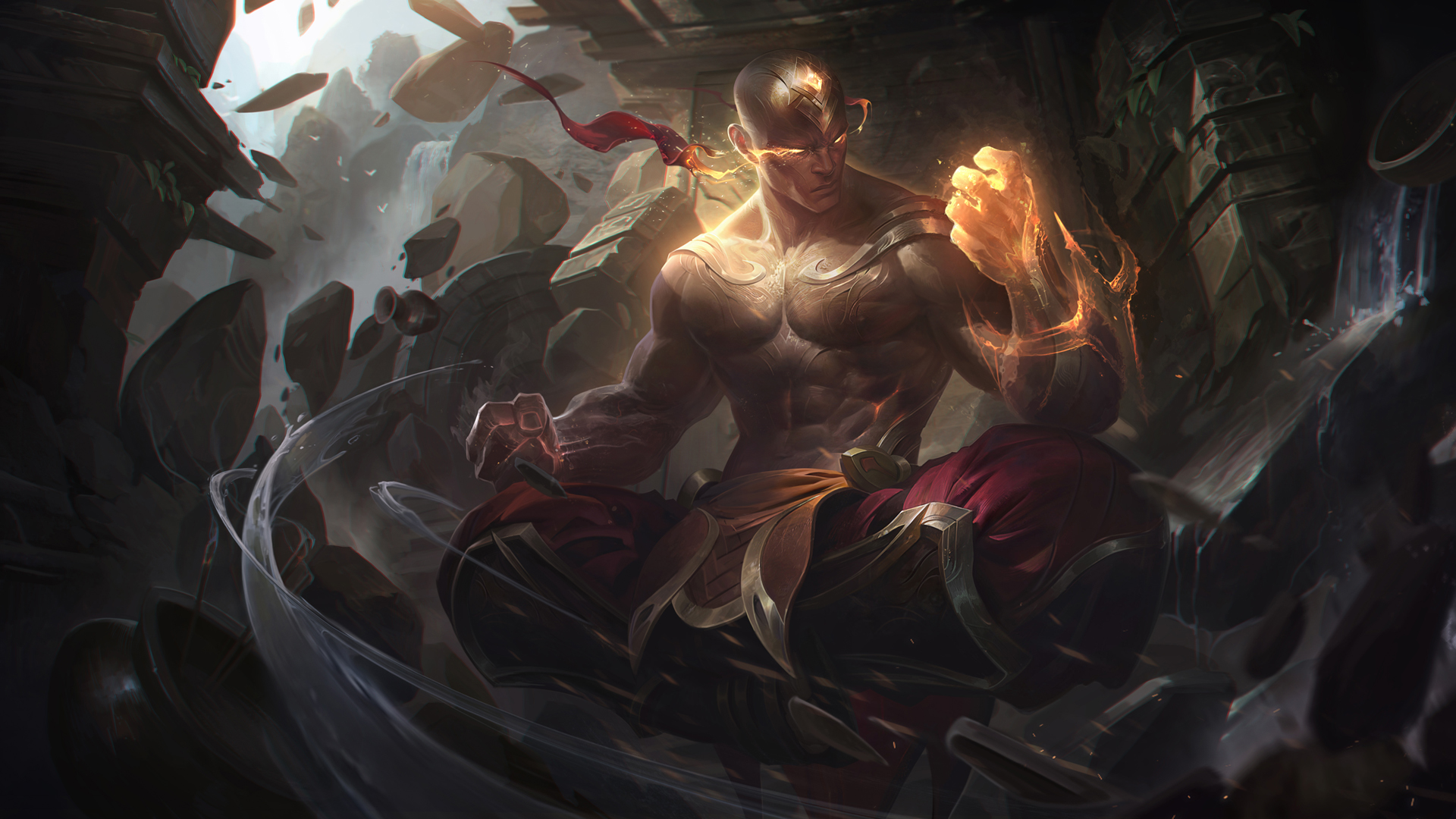 lol英雄联盟盲僧 神拳 李青高清无水印壁纸