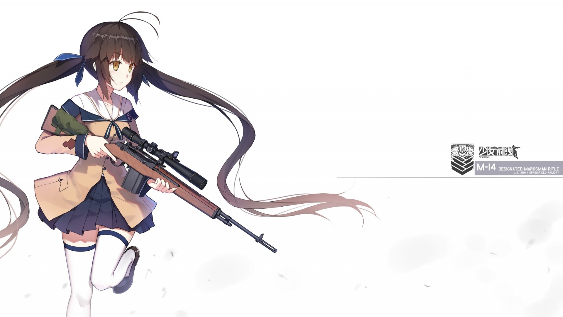 少女前线，枪手女孩专属武器壁纸，高清动漫风格，免费下载！