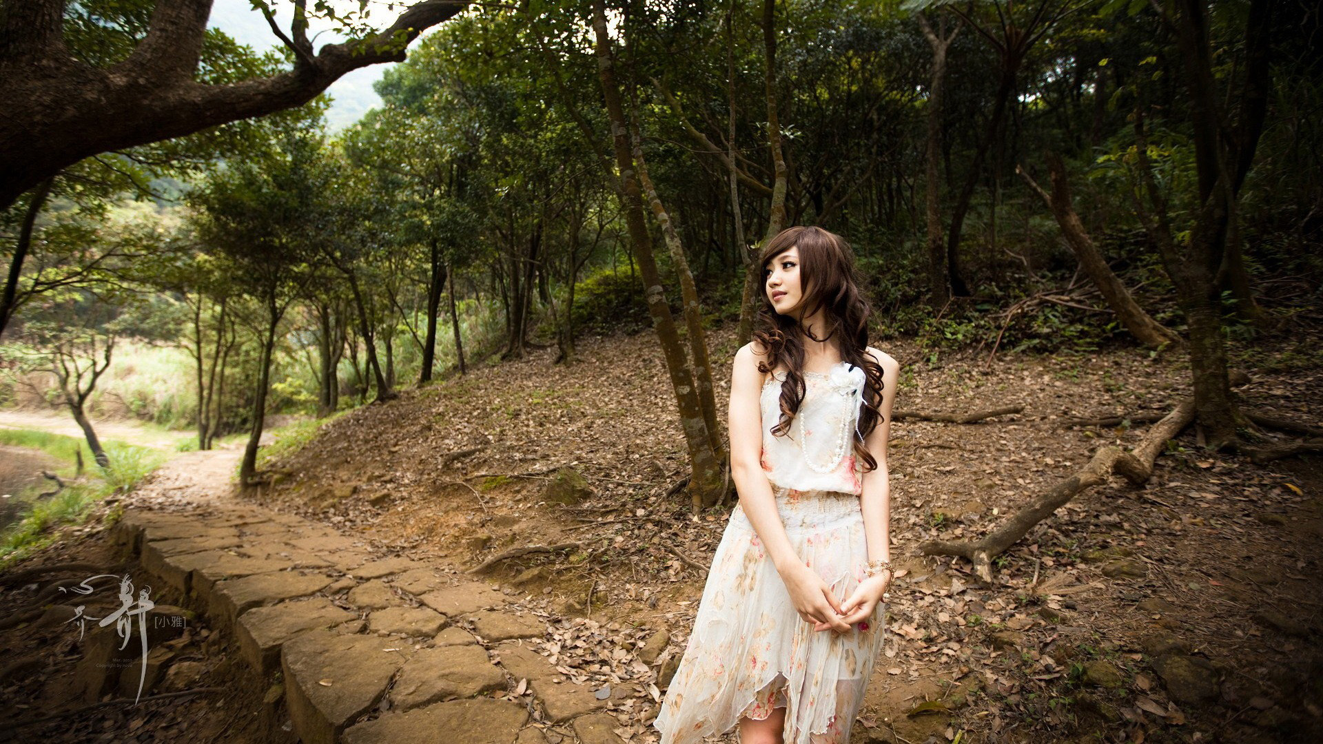 森系美女壁纸免费下载，高清桌面背景，一键获取！