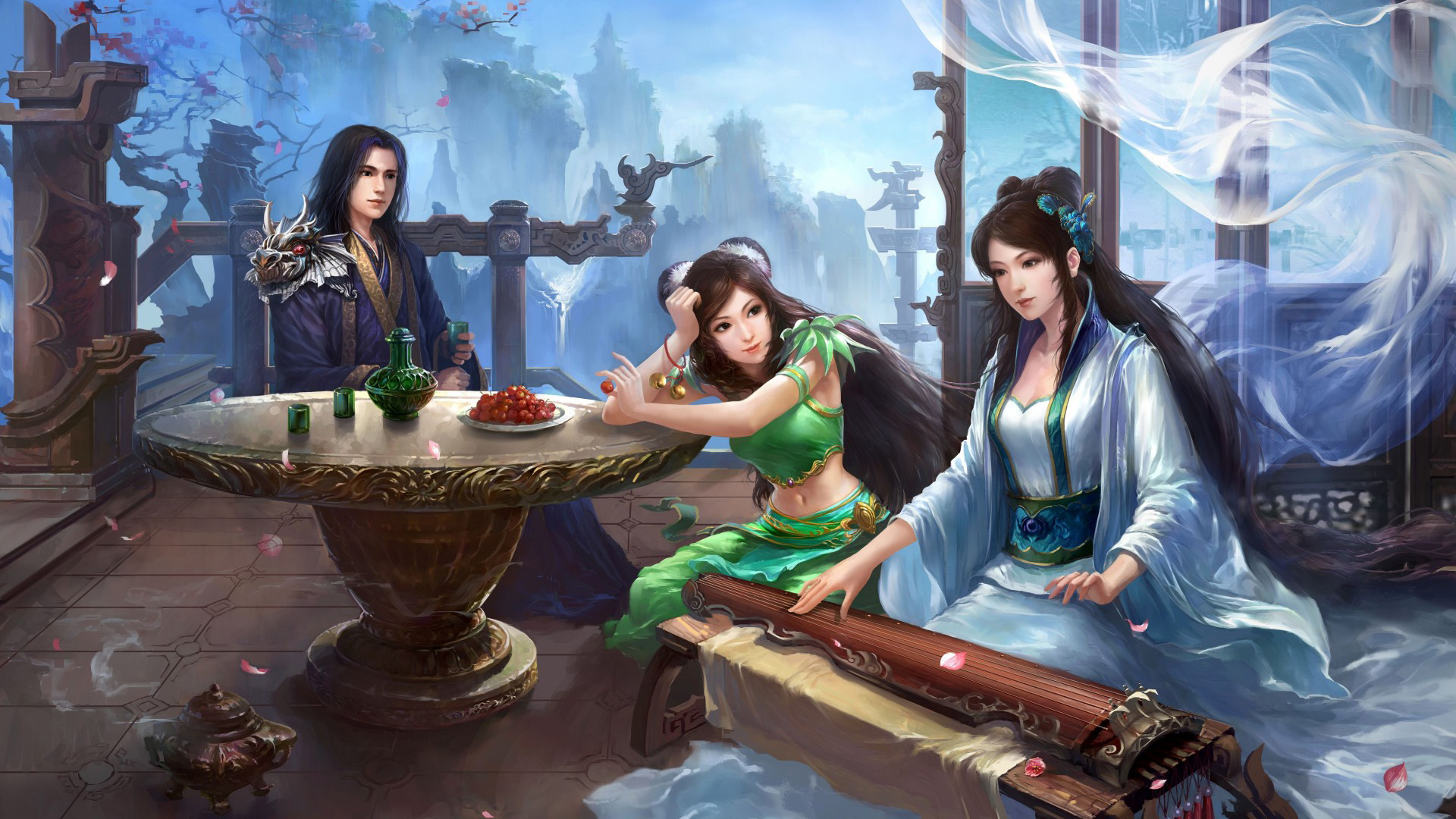 中国古代翡翠王朝，绝美古代美女壁纸，免费下载电脑高清背景