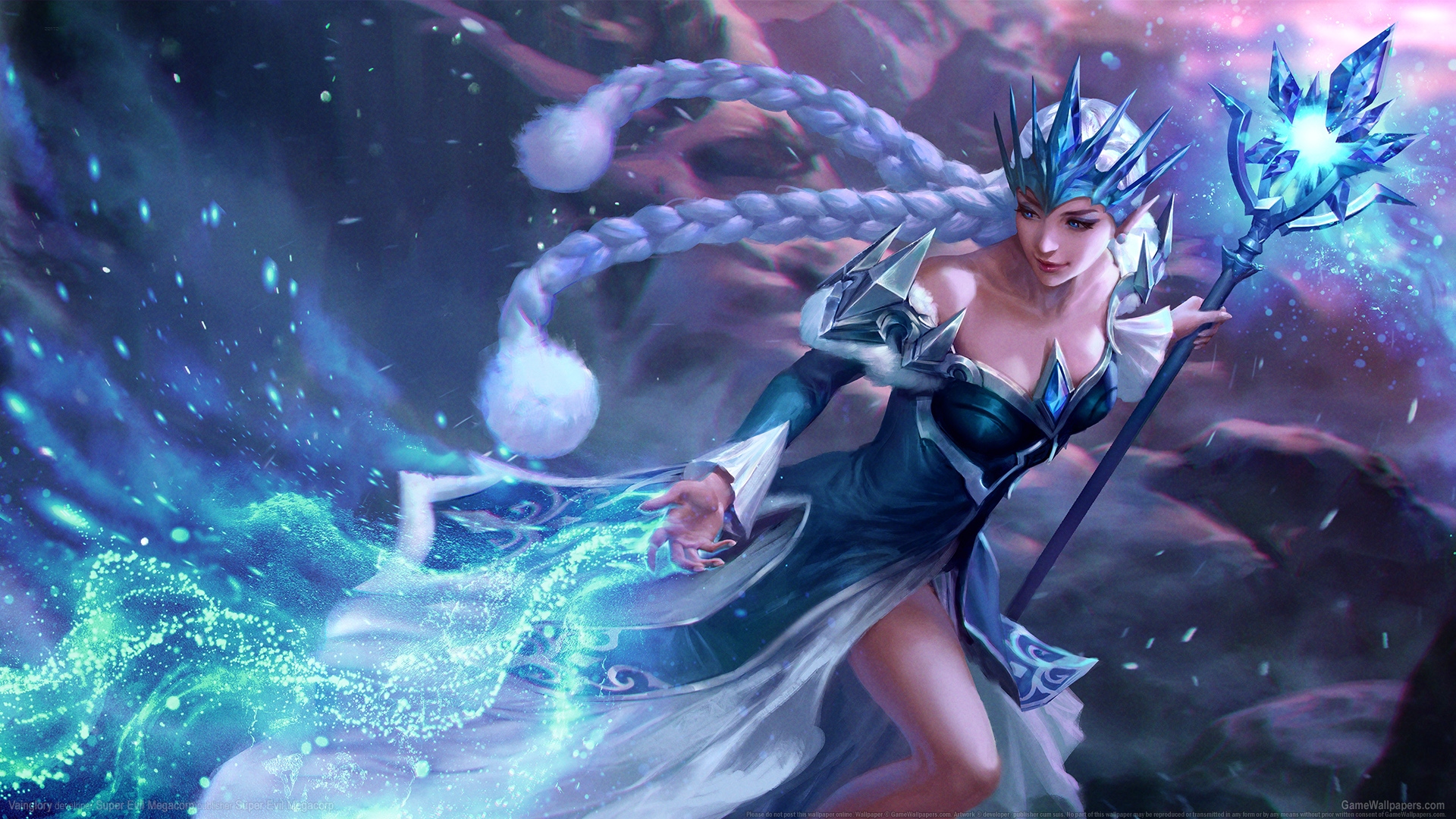 《虚荣Vainglory》美女角色原画，超高清2K游戏壁纸，免费电脑桌面背景下载