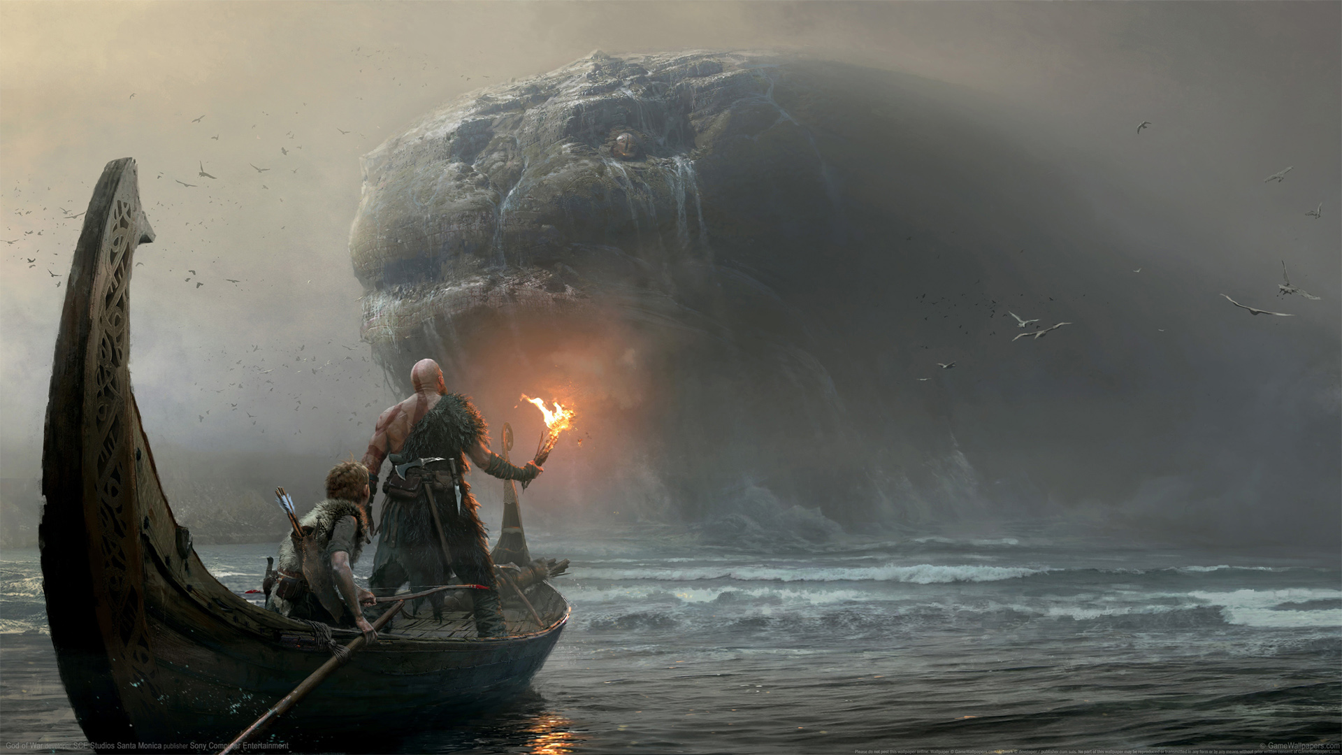 《战神God of War 2017》精选2K电脑壁纸，免费下载，畅享游戏视觉盛宴