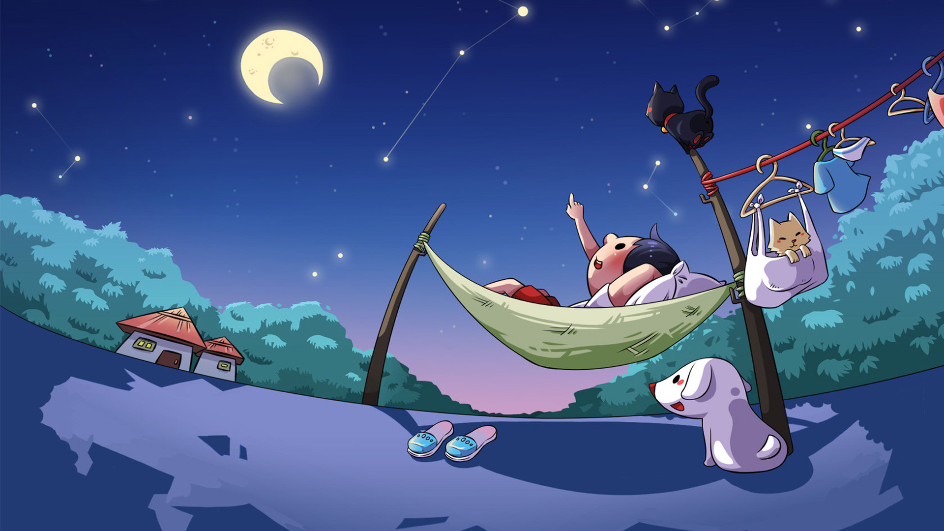 数星星超萌桌面壁纸，免费下载，美化你的电脑桌面！