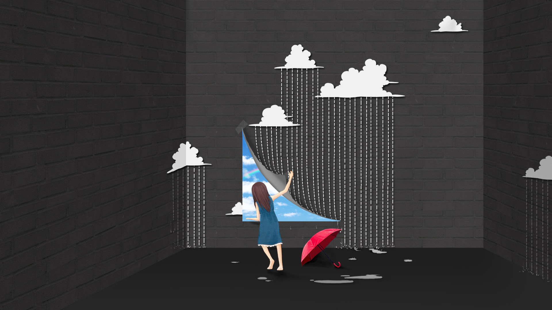 雨后天晴可爱桌面壁纸，免费下载精选高清电脑壁纸