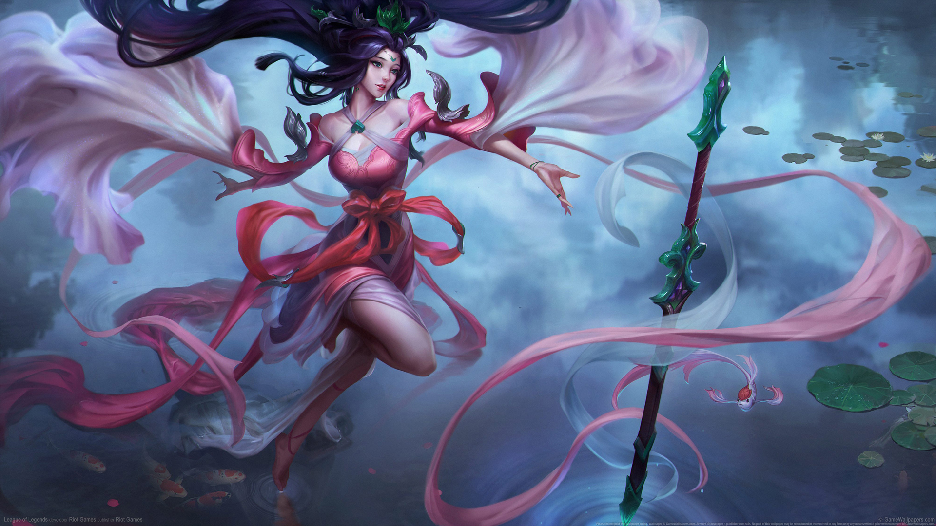 LOL英雄联盟，玉剑传说风仙子2K超清壁纸，免费下载，打造专属游戏桌面！