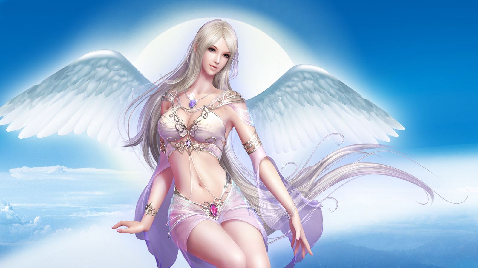 神魔大陆希莉娅精美桌面背景，免费电脑壁纸下载
