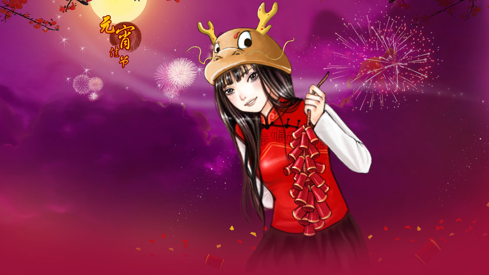 元宵佳节，夜色璀璨，迎新喜庆，精选桌面壁纸免费下载