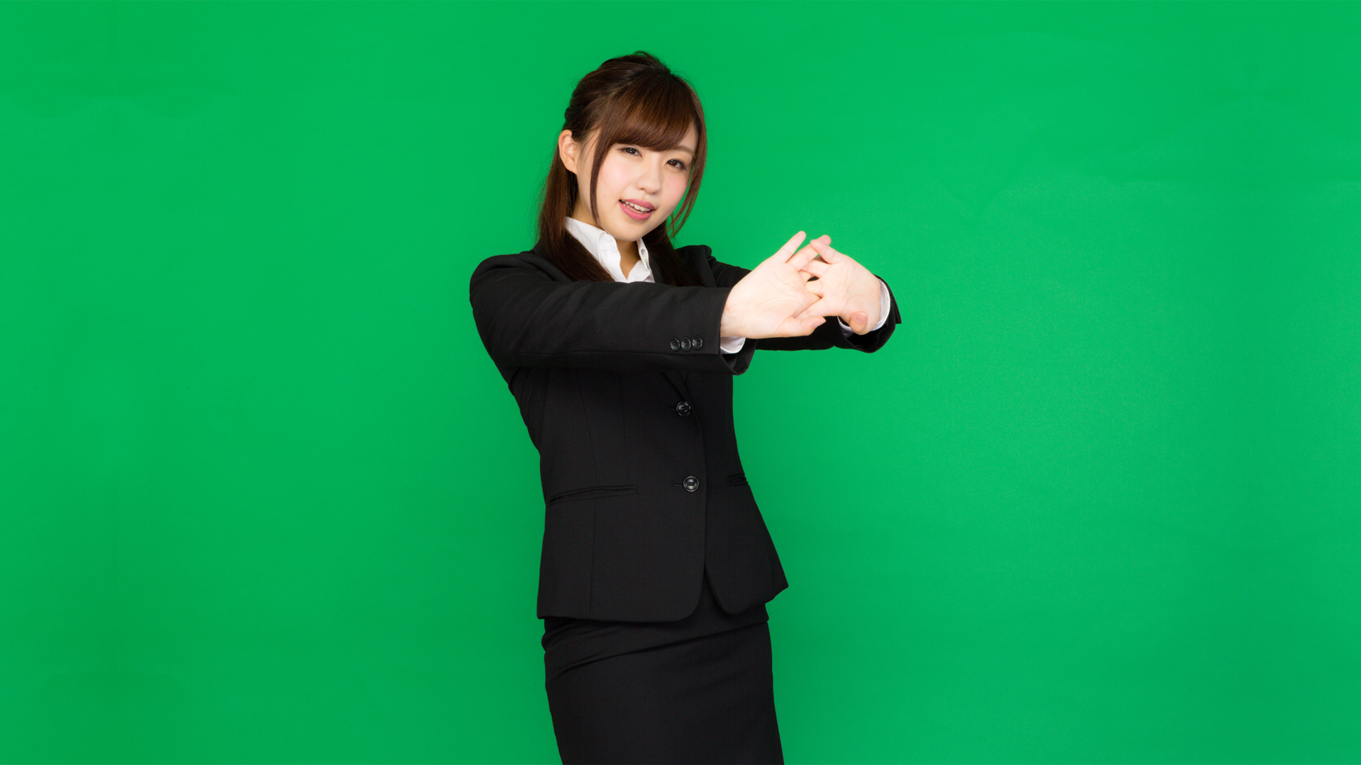 黑色工作服制服职场美女壁纸