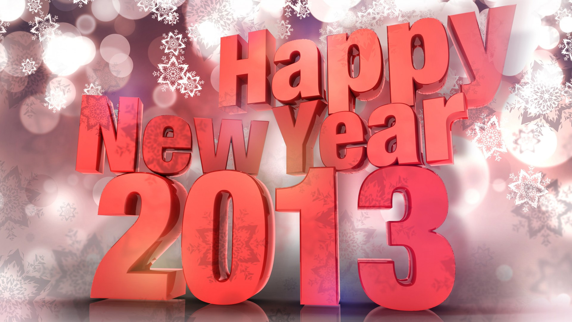 2013新年快乐3D宽屏壁纸