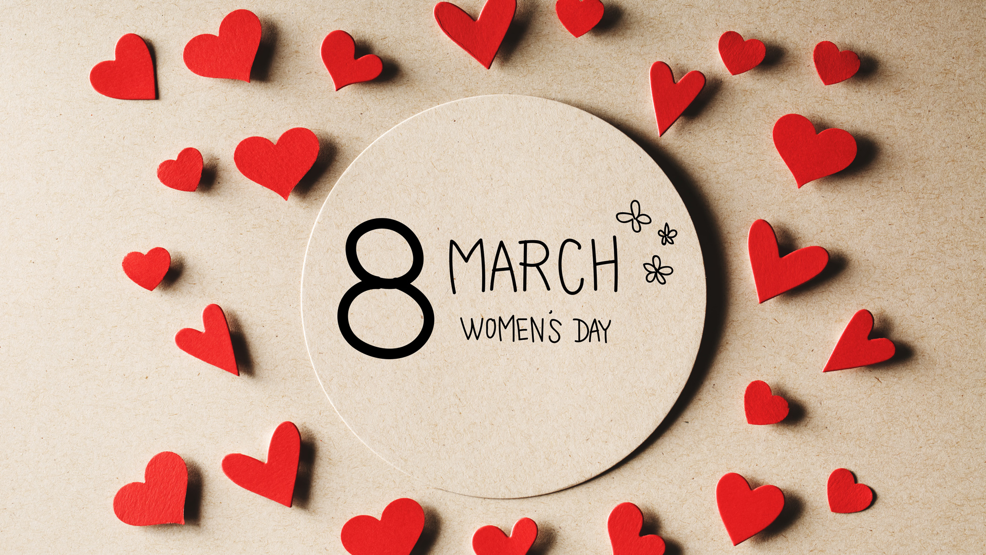 3月8日妇女节爱心壁纸
