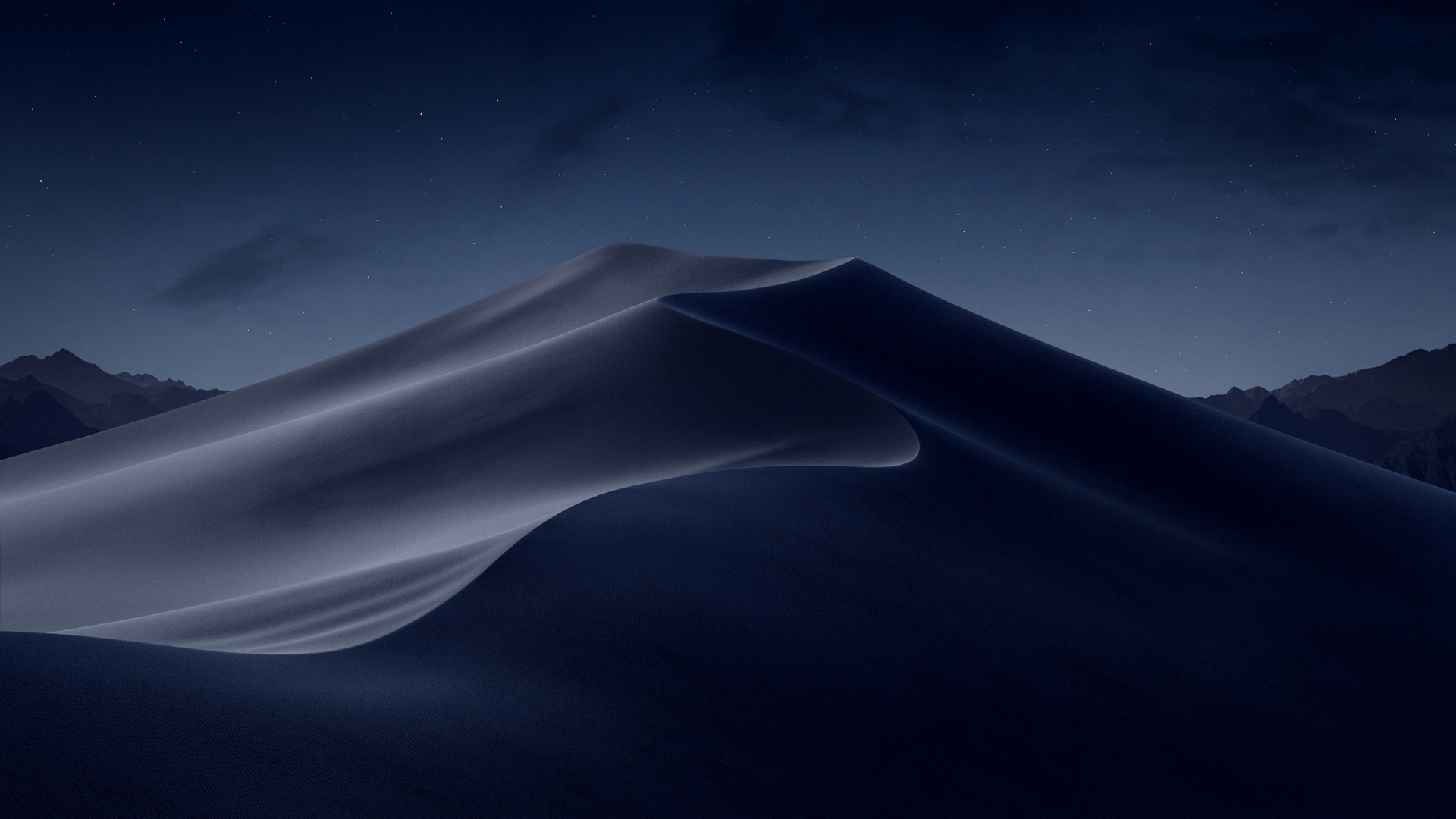 苹果macOS Mojave莫哈韦沙漠夜景高清壁纸，免费下载电脑桌面背景