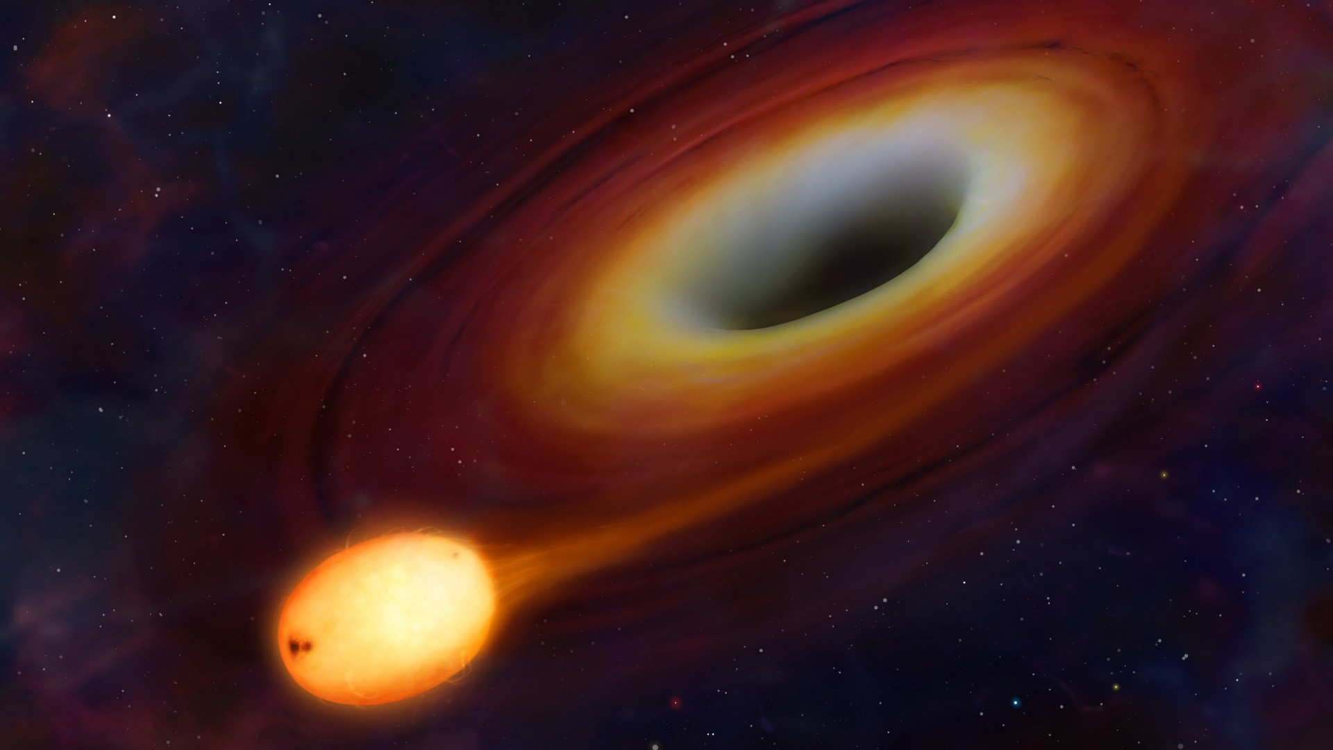 黑洞，恒星，太阳，宇宙，桌面壁纸
