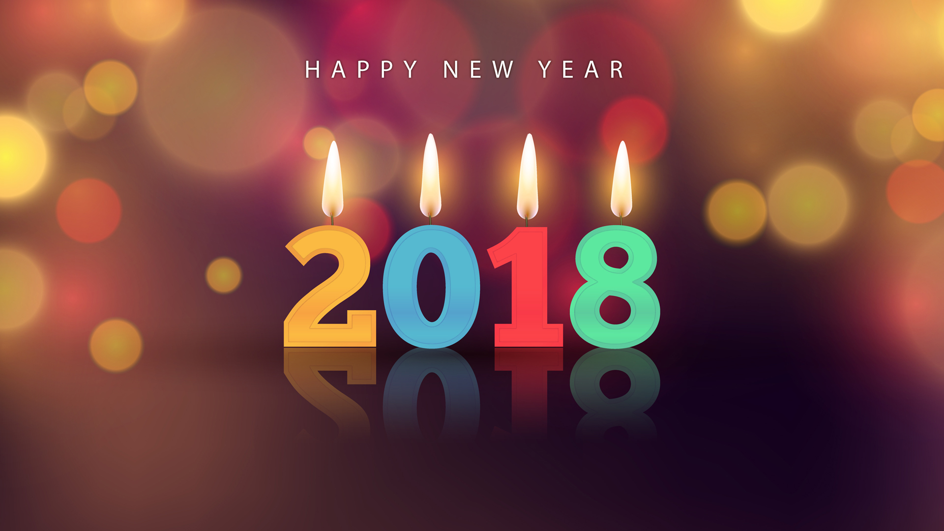 2018年新年快乐，精选节日桌面壁纸，免费下载