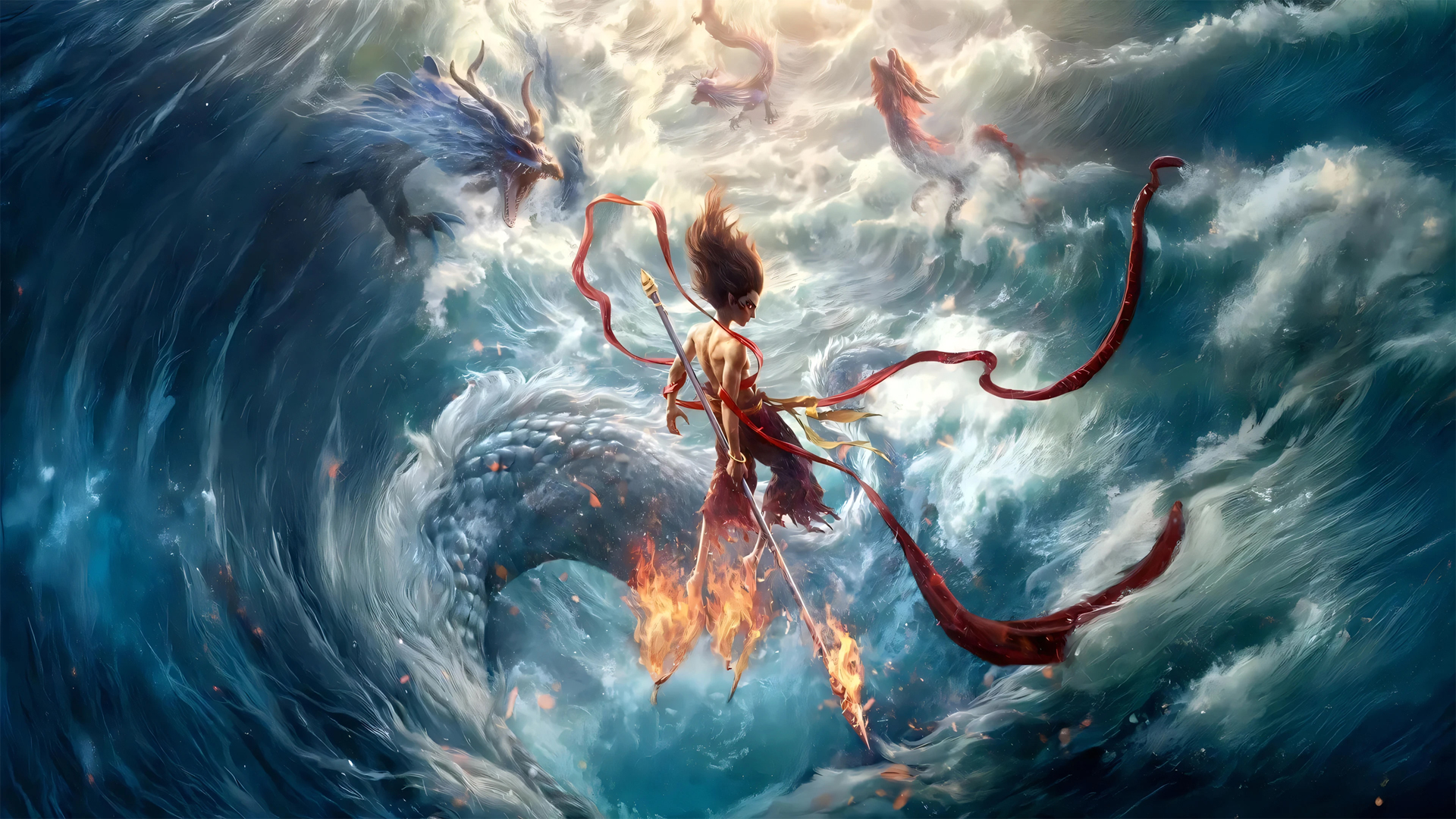 哪吒魔童闹海&龙王 高清影视桌面壁纸 免费下载
