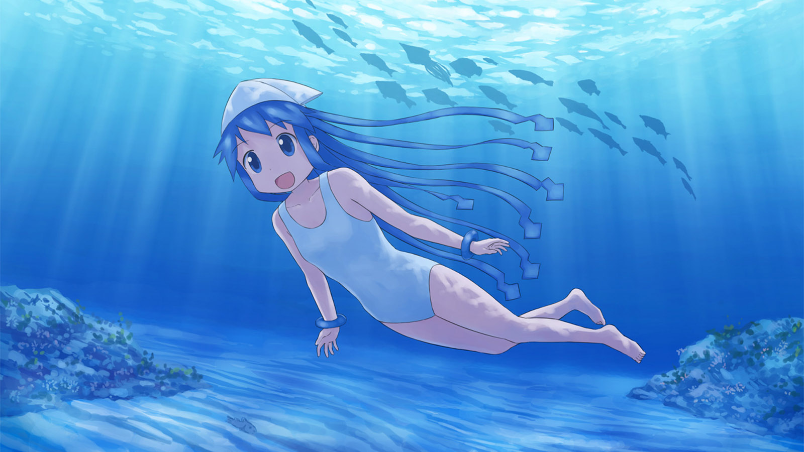 卡通海底世界桌面背景，精选免费动漫电脑壁纸下载