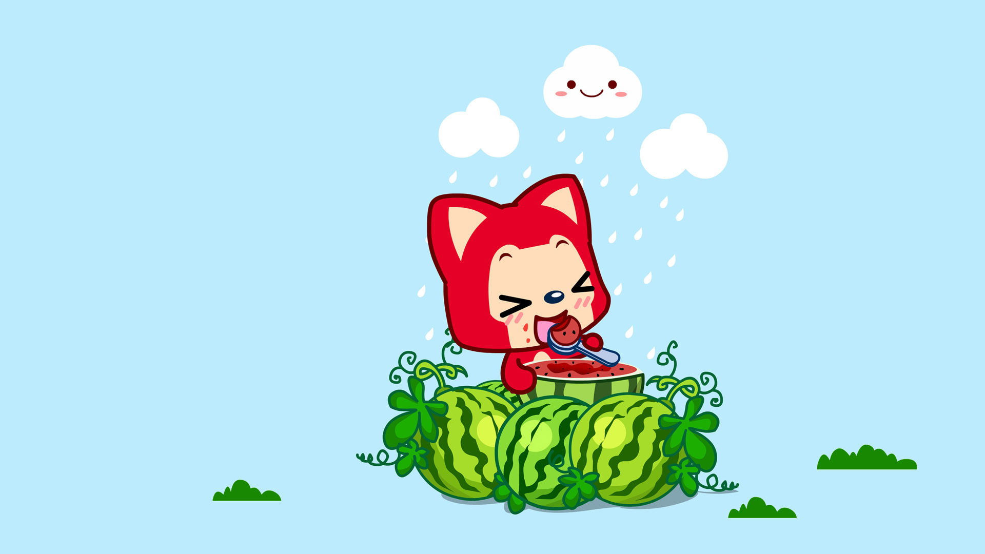 阿狸壁纸大放送，精选西瓜动漫免费电脑壁纸，一键下载！