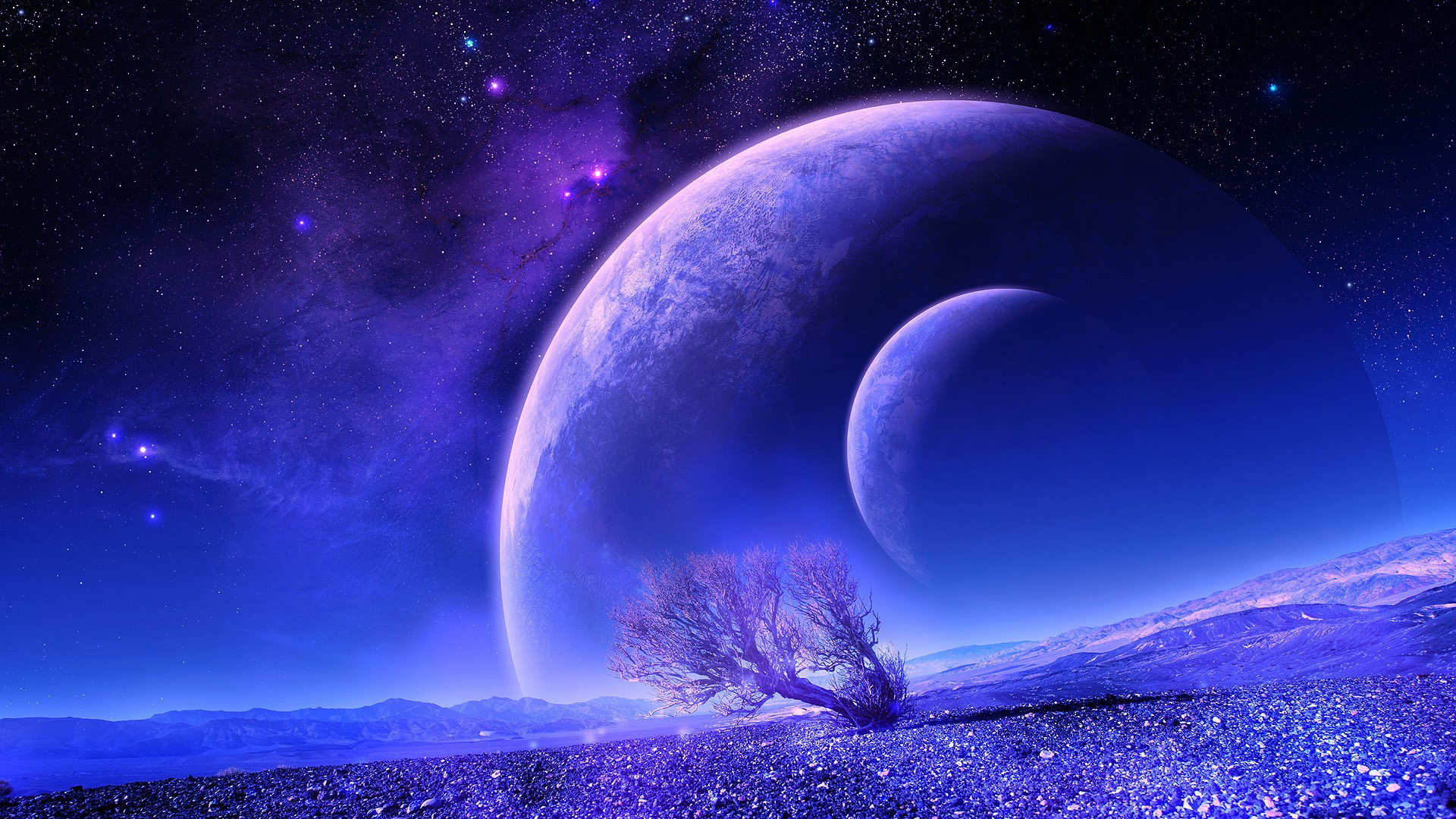 星球之树，探索梦幻空间，免费下载绝美风景桌面壁纸