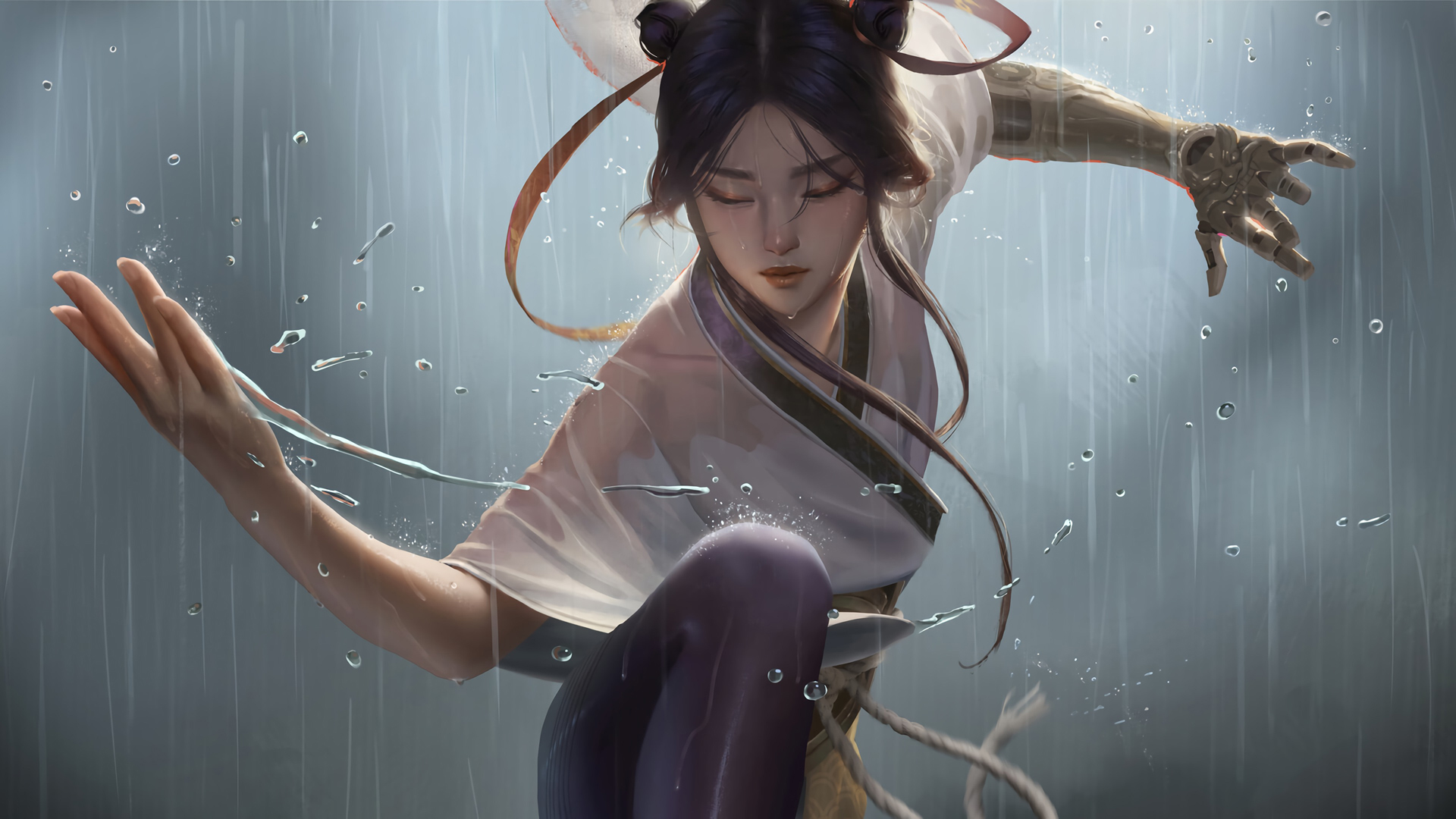 女子功夫水墨动漫，精选壁纸免费下载，装点你的电脑桌面！