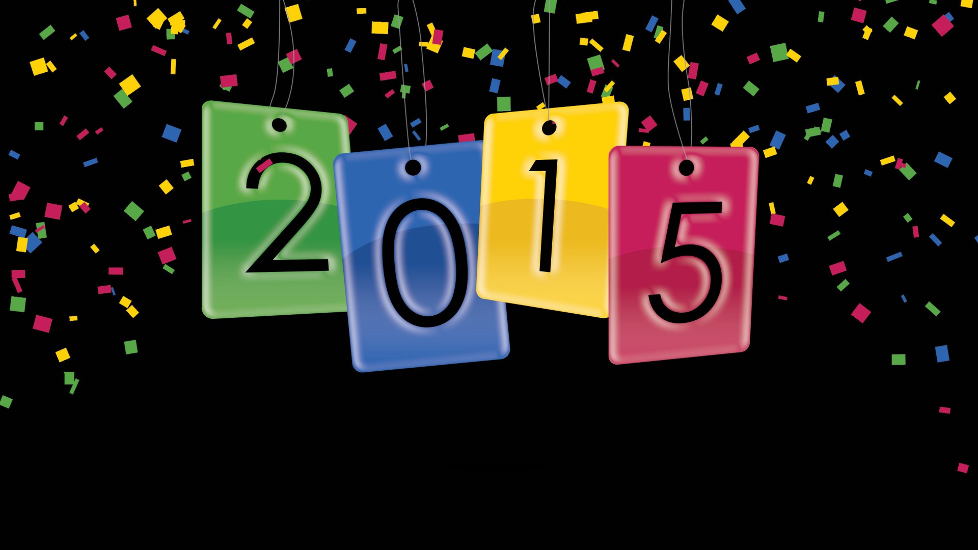 2015年,新年快乐图片,缤纷多彩,桌面壁纸
