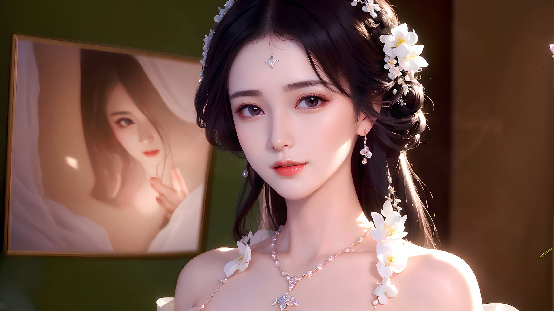 古风美女AI动漫壁纸，高清免费下载，装点你的电脑桌面