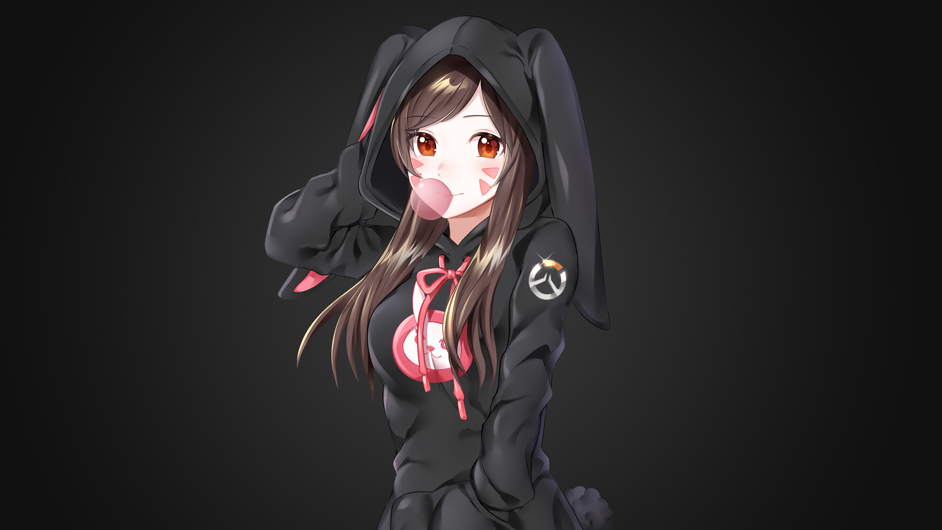 守望先锋DVA 2K超清壁纸，免费下载专属桌面背景，畅游游戏世界！