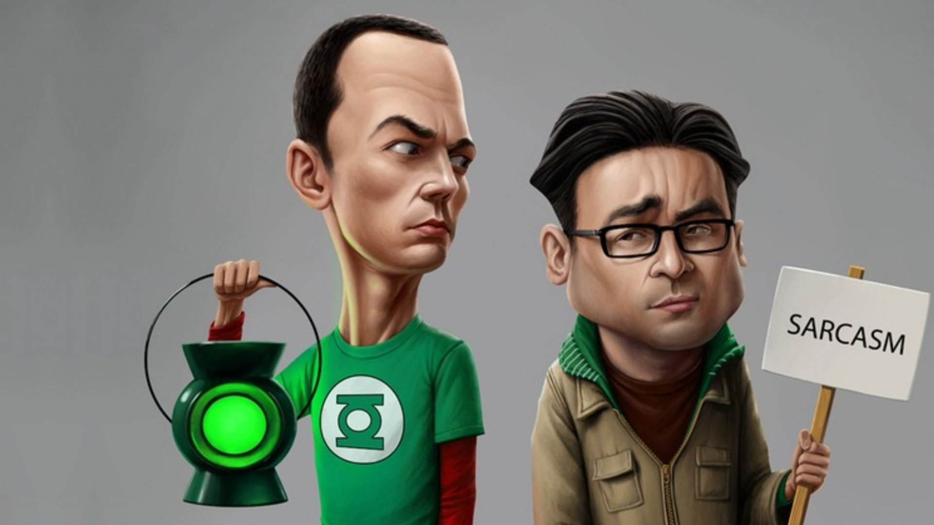 生活大爆炸,谢耳朵,Leonard,q版绘画壁纸
