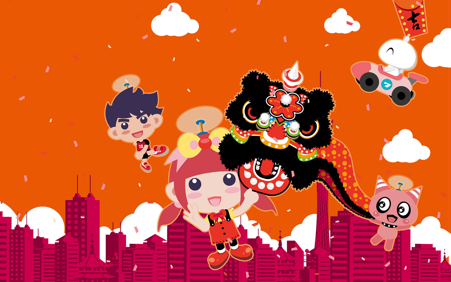 2011新年喜庆桌面背景