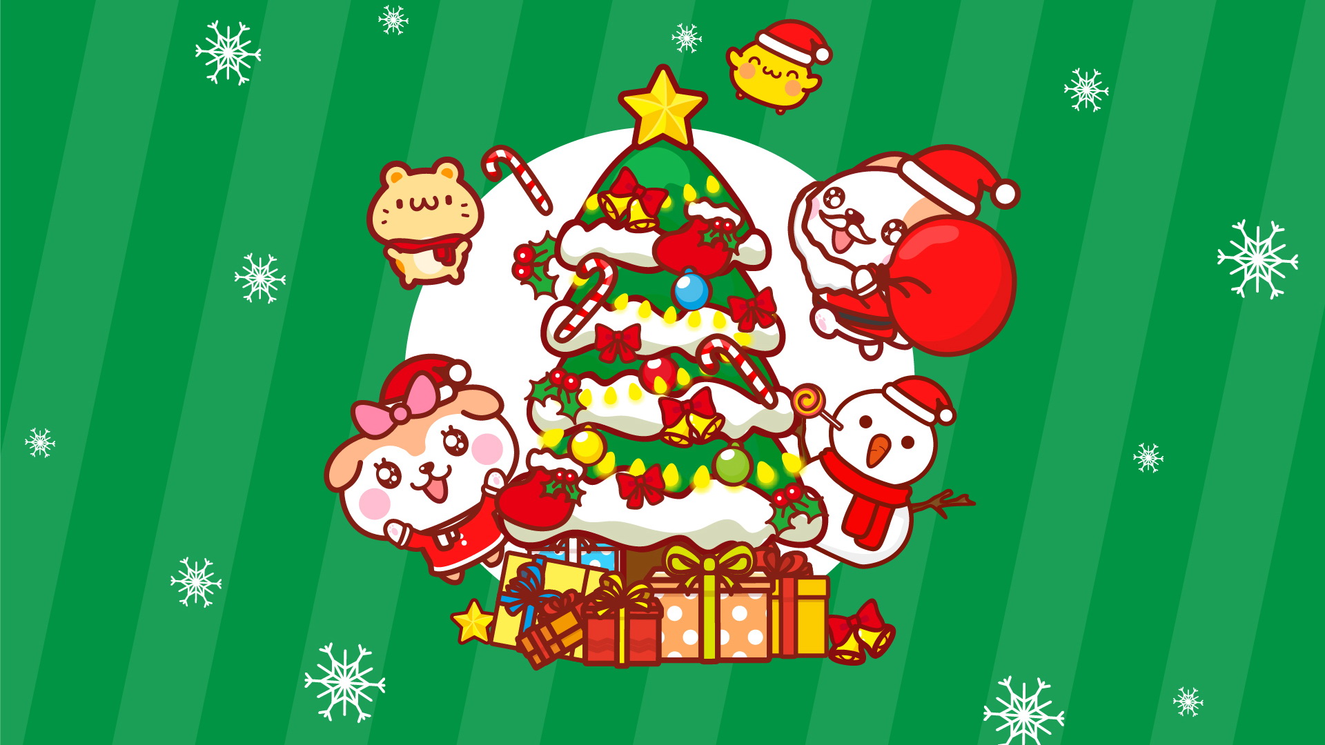 秋田君2018年圣诞节可爱壁纸