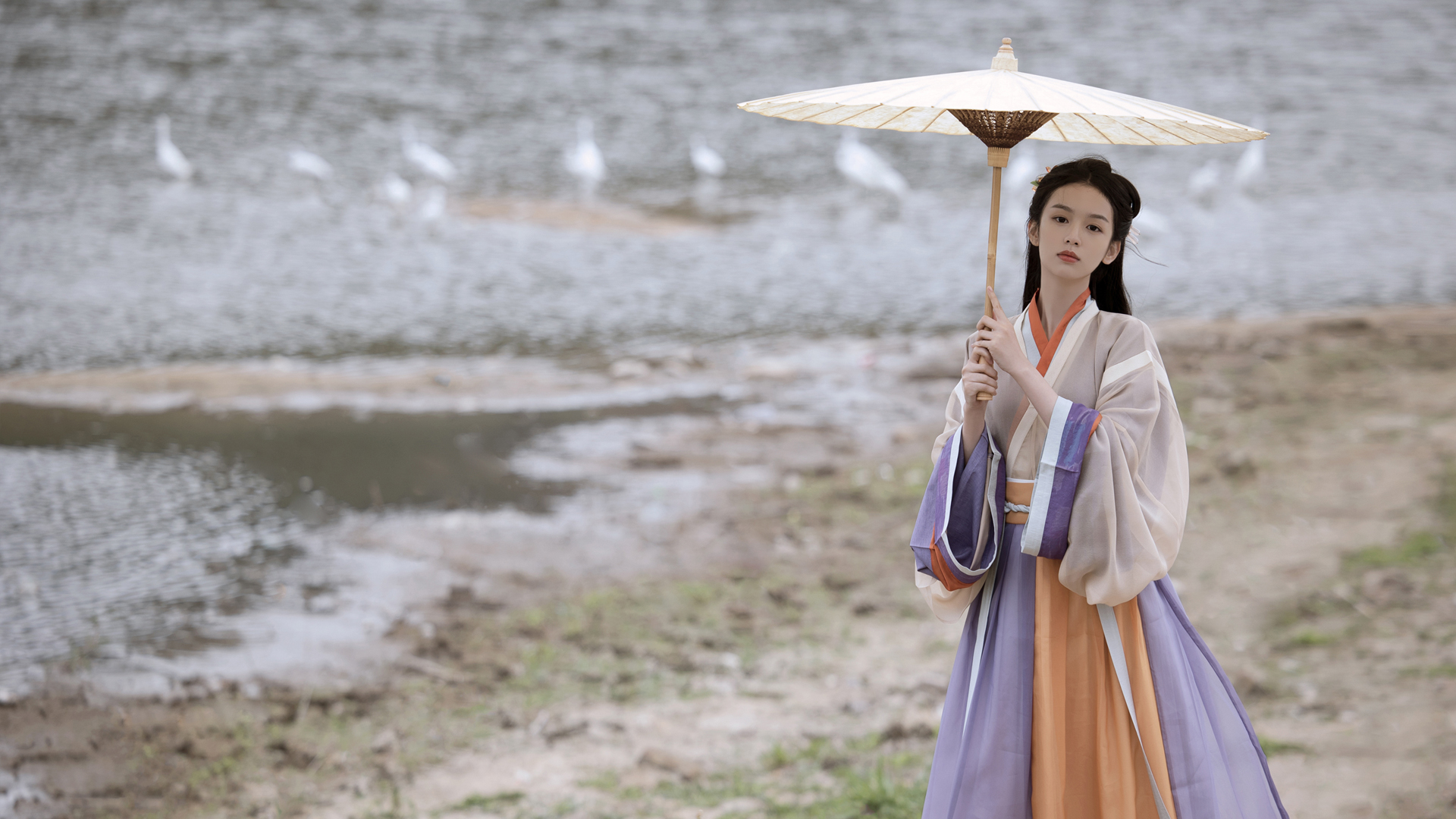 周也古风美女壁纸，免费电脑壁纸高清下载