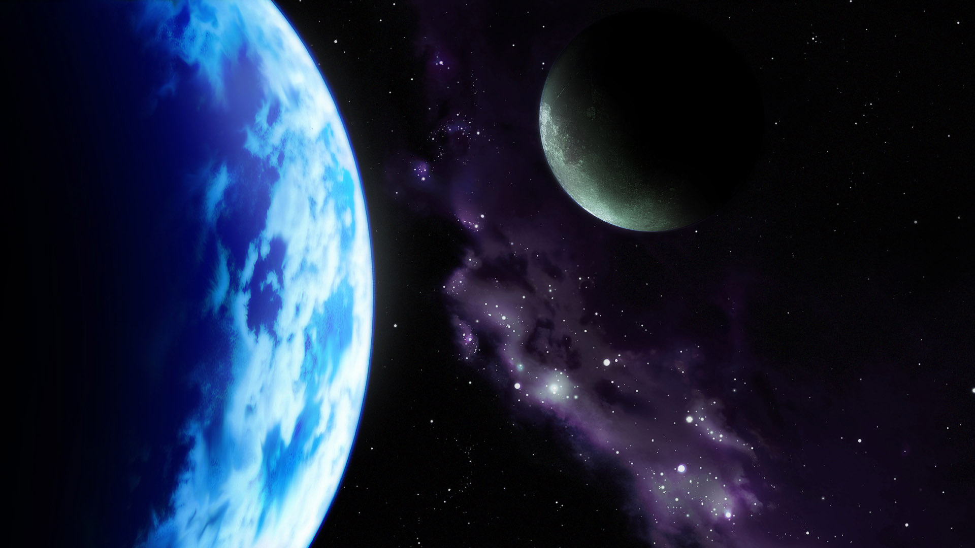 唯美宇宙星空壁纸，免费电脑桌面风景下载