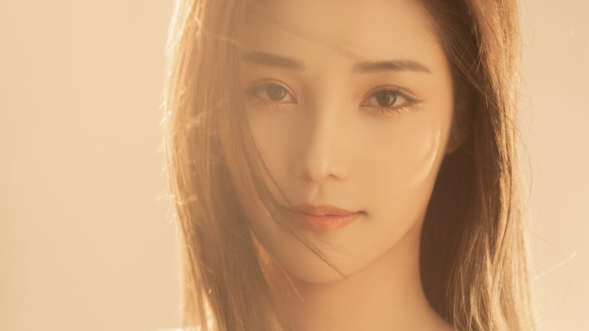 清纯美女 美丽眼睛 长发美女2k壁纸