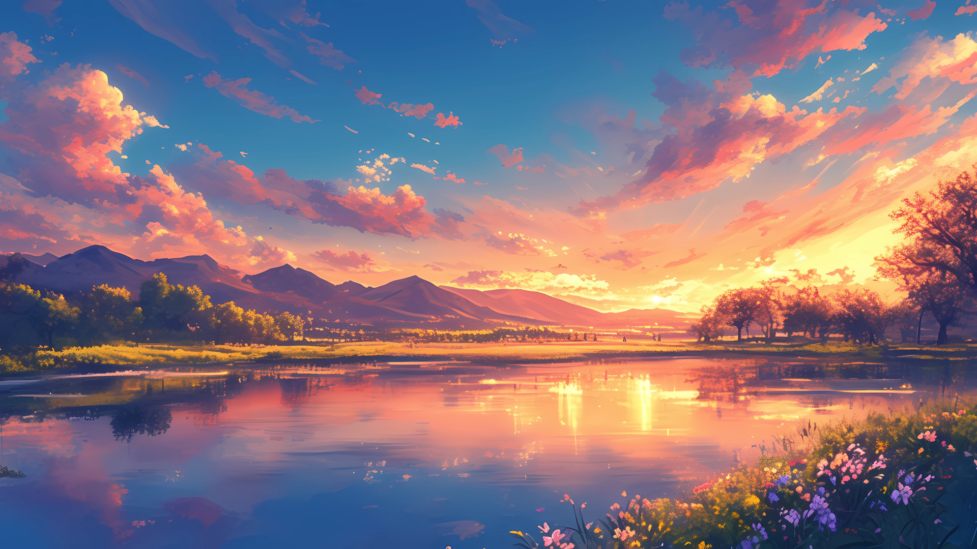 碧波荡漾美景壁纸，免费下载高清电脑桌面背景